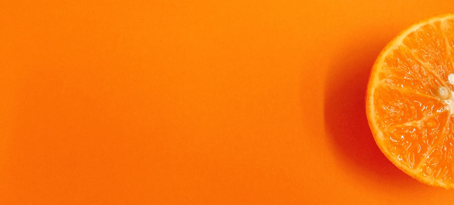 Orange on Orange Background